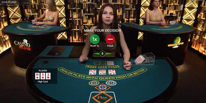 Game Bài Live: Hướng Dẫn Cách Chơi Cho Người Chơi Mới 2024 3 Poker live là một phiên bản game bài live của trò chơi poker truyền thống