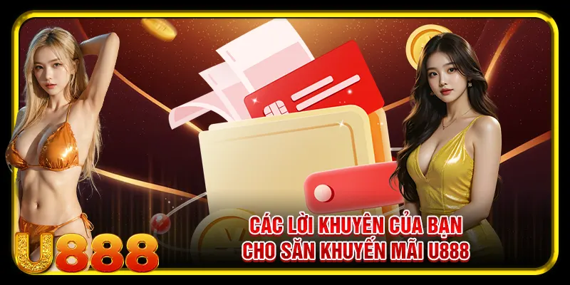 Các lời khuyên của bạn cho săn khuyến mãi u888
